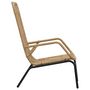 Voir la diapositive 3 : VIDAXL Chaise de jardin Resine tressee Marron clair