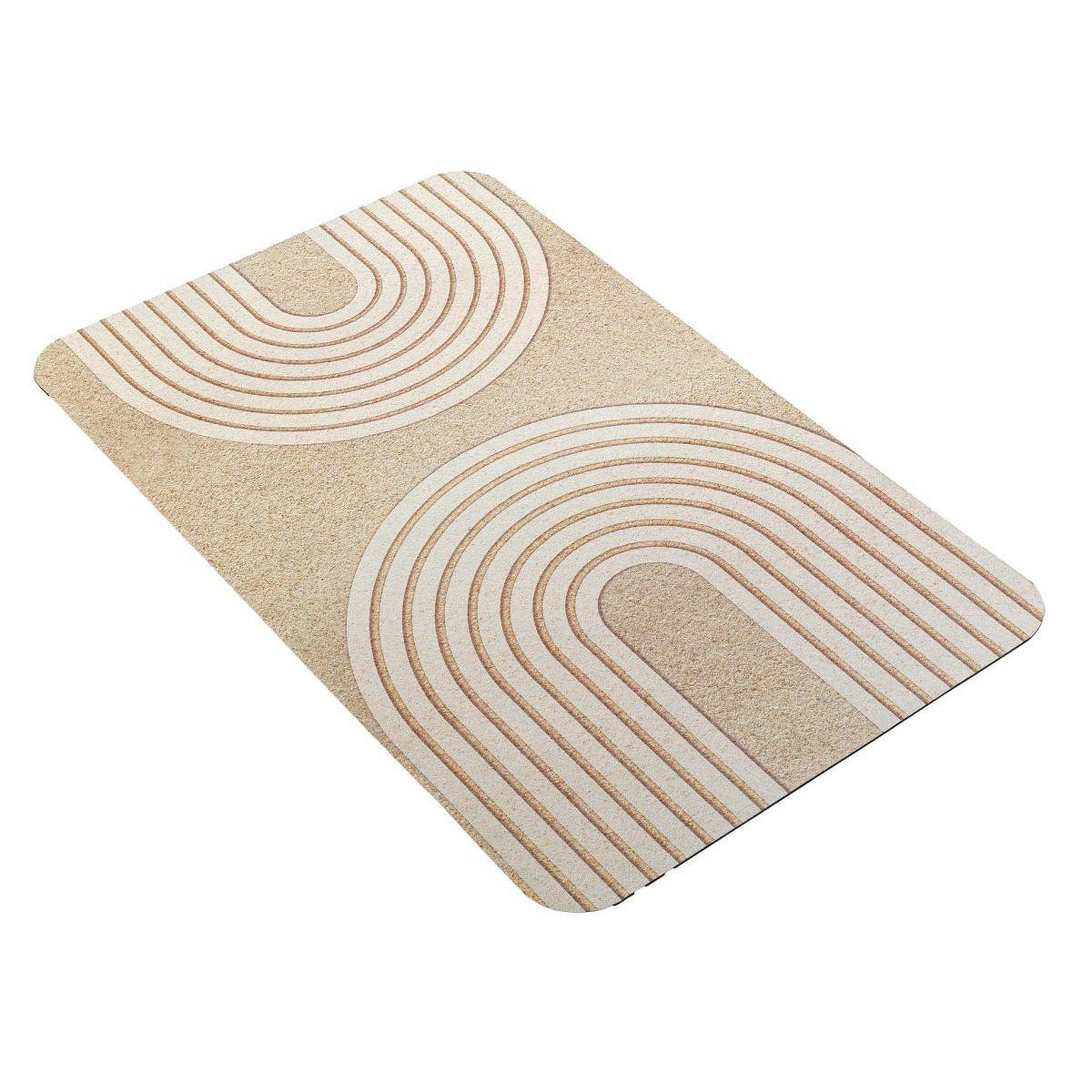 Voir la diapositive 2 : Douceur d'Intérieur Tapis de bain ultra-absorbant  adriel  50x80cm naturel