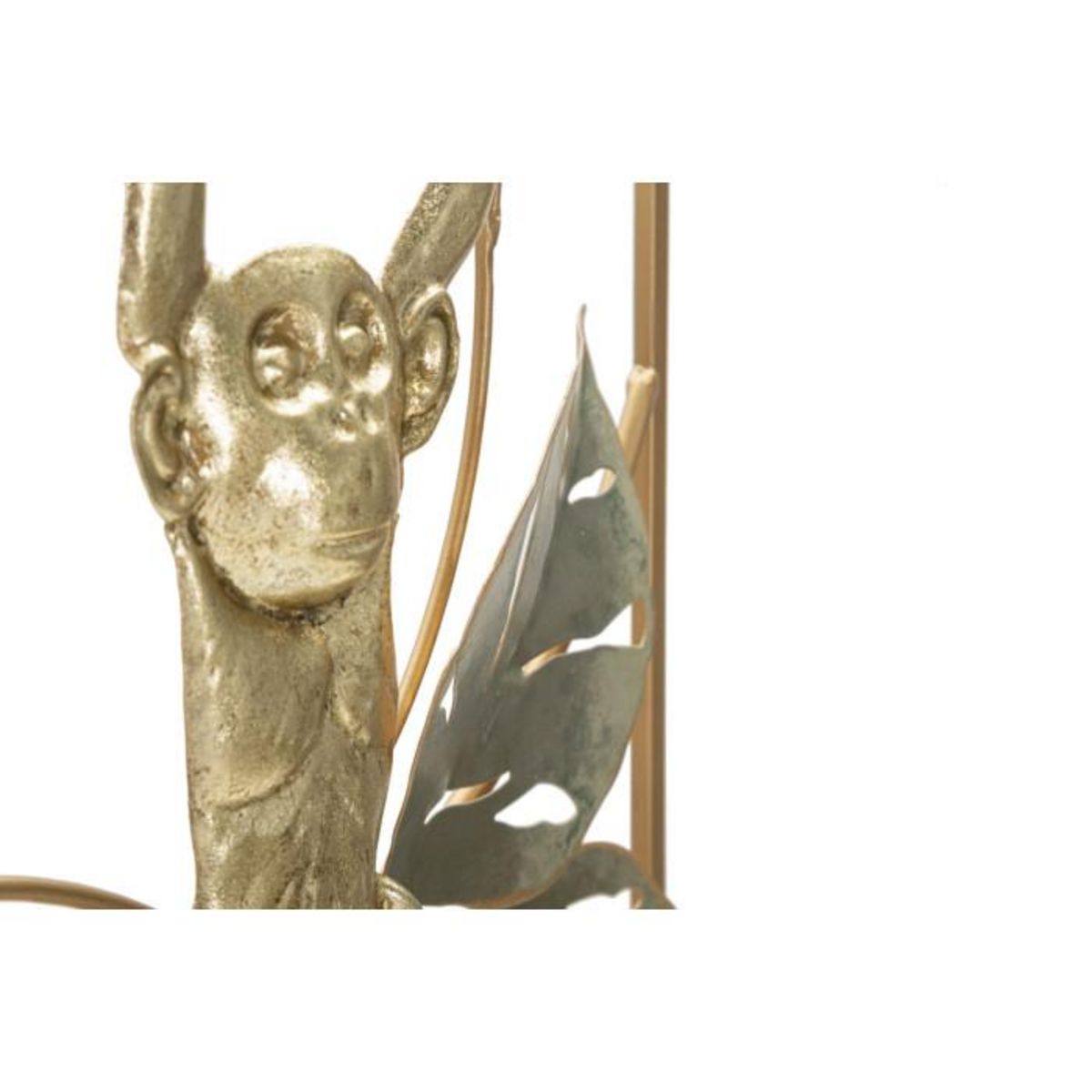 Paris Prix Décoration Murale Encadrée en Métal  Monkey  74cm Or & Vert