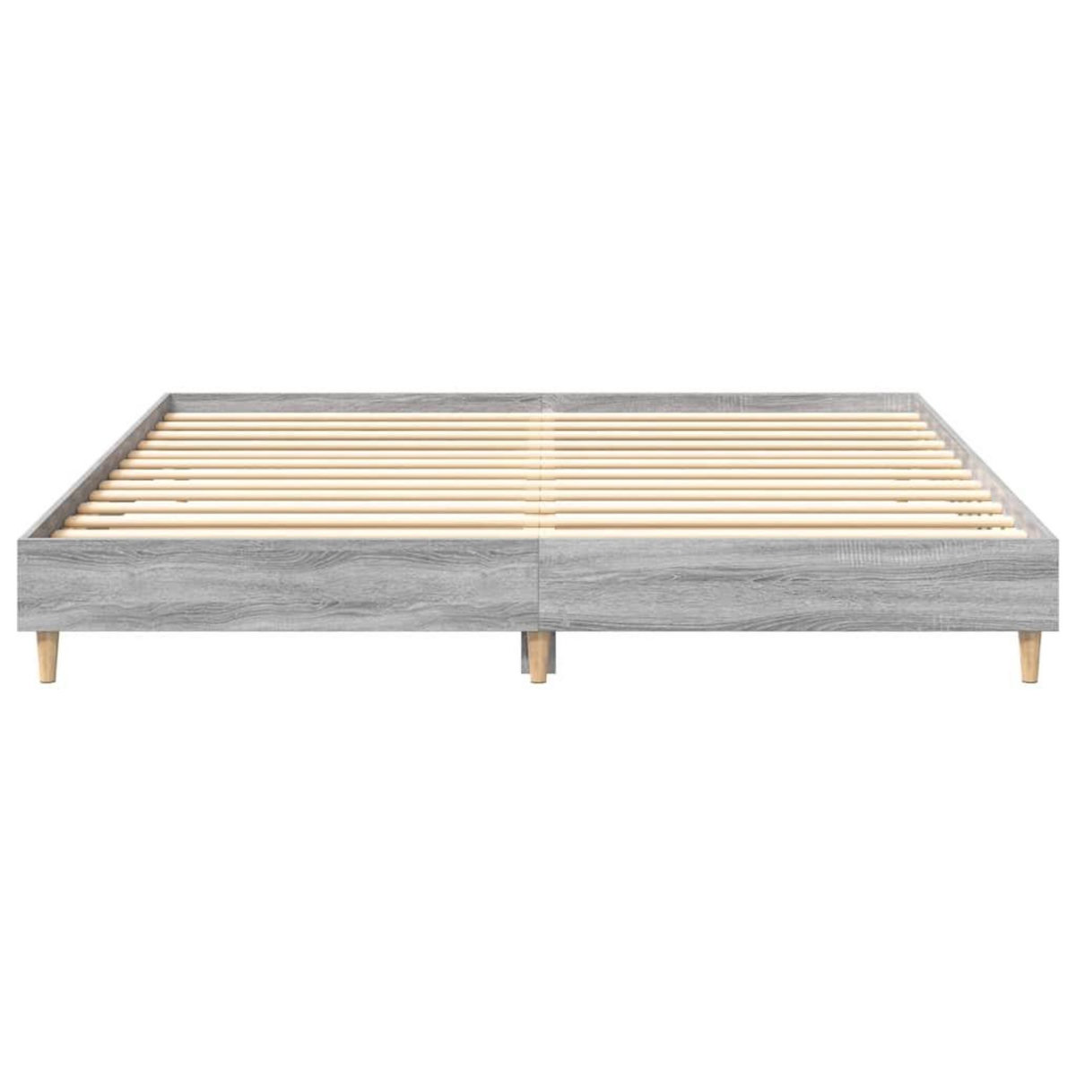 VIDAXL Cadre de lit sans matelas sonoma gris 180x200 cm