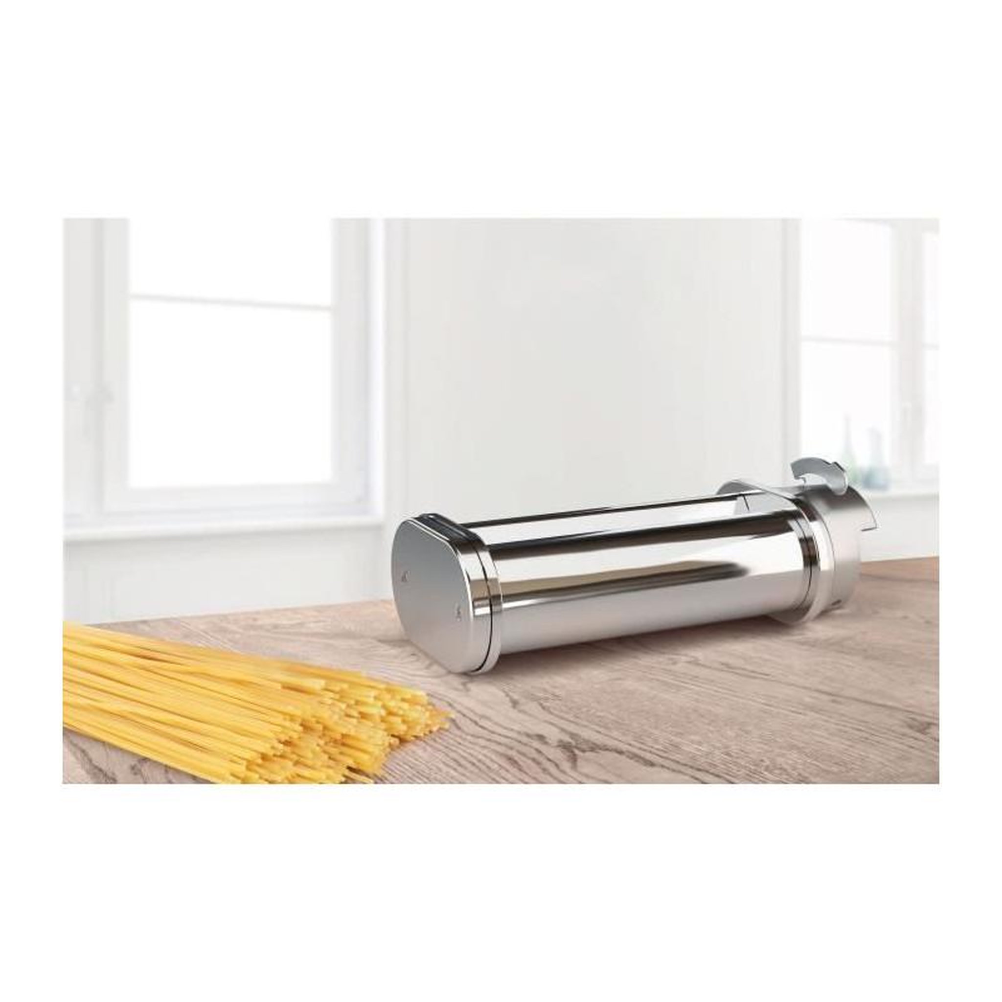 Voir la diapositive 3 : BOSCH Accessoire filiere a pâtes spaghettis en inox - BOSCH - MUZ5NV3 - Pour hachoir a viande des robots MUM Série 2, MUM Série 4 e
