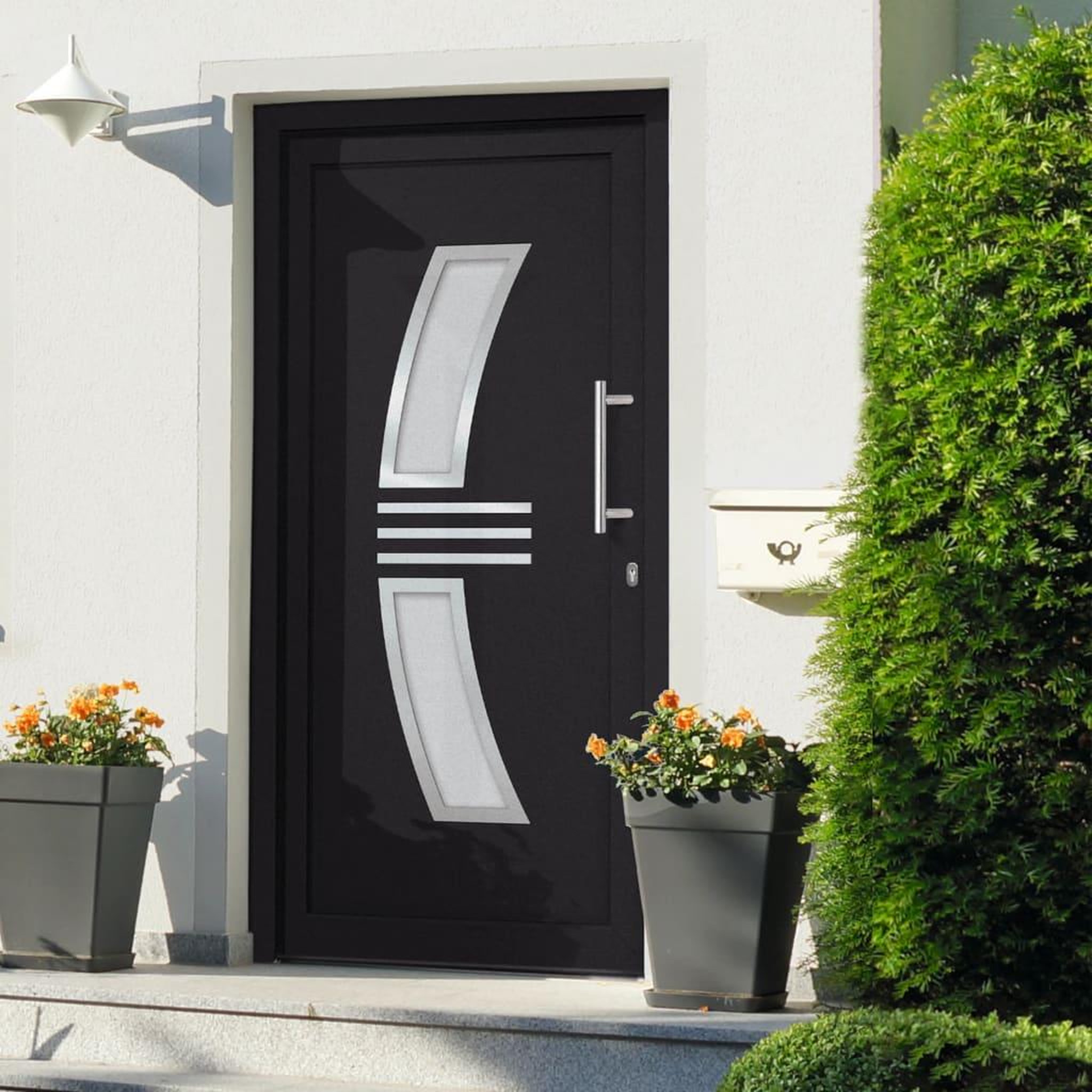 VIDAXL Porte d'entree principale Anthracite 98x208 cm