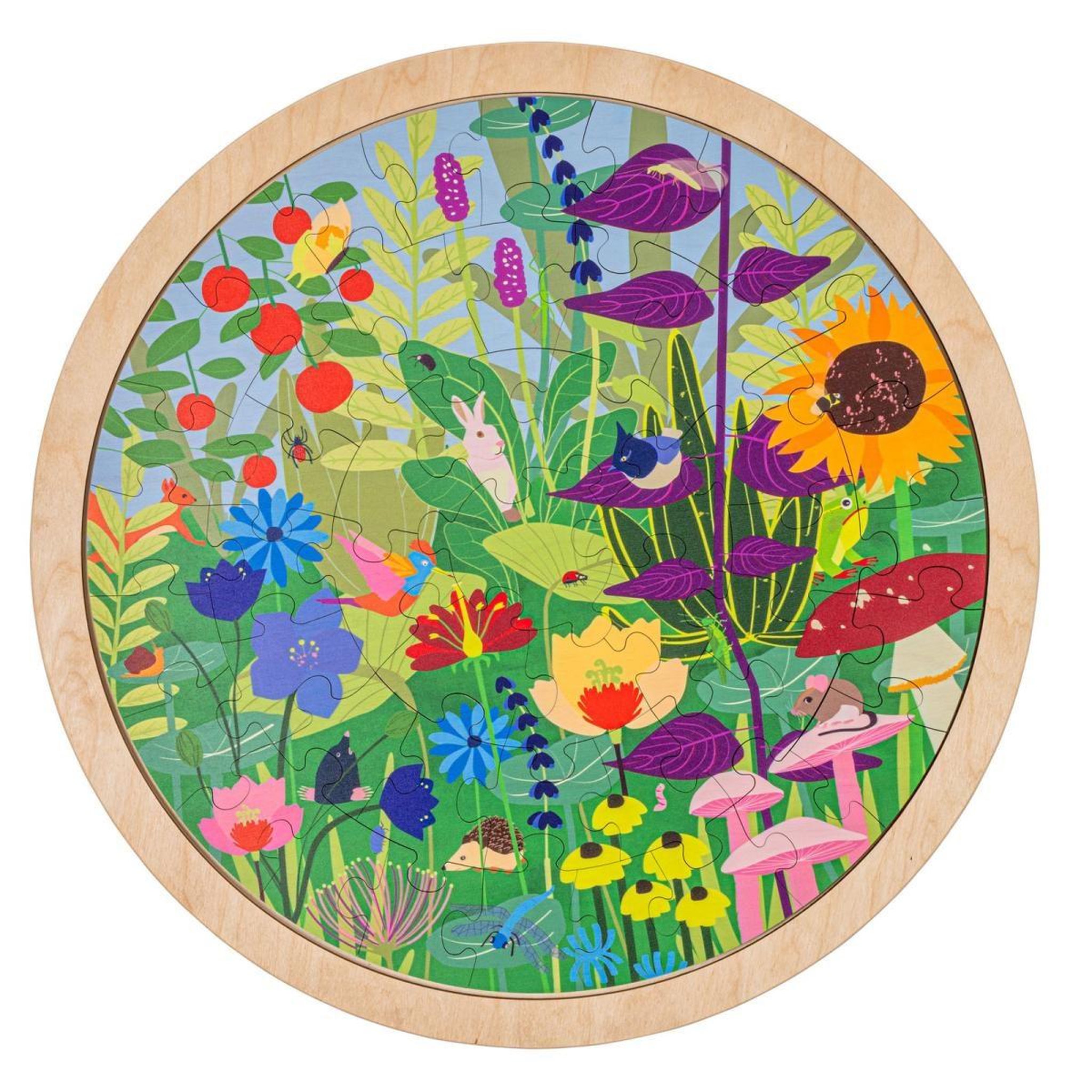 EDUCO Habitats - jardin — 49 pièces de puzzle