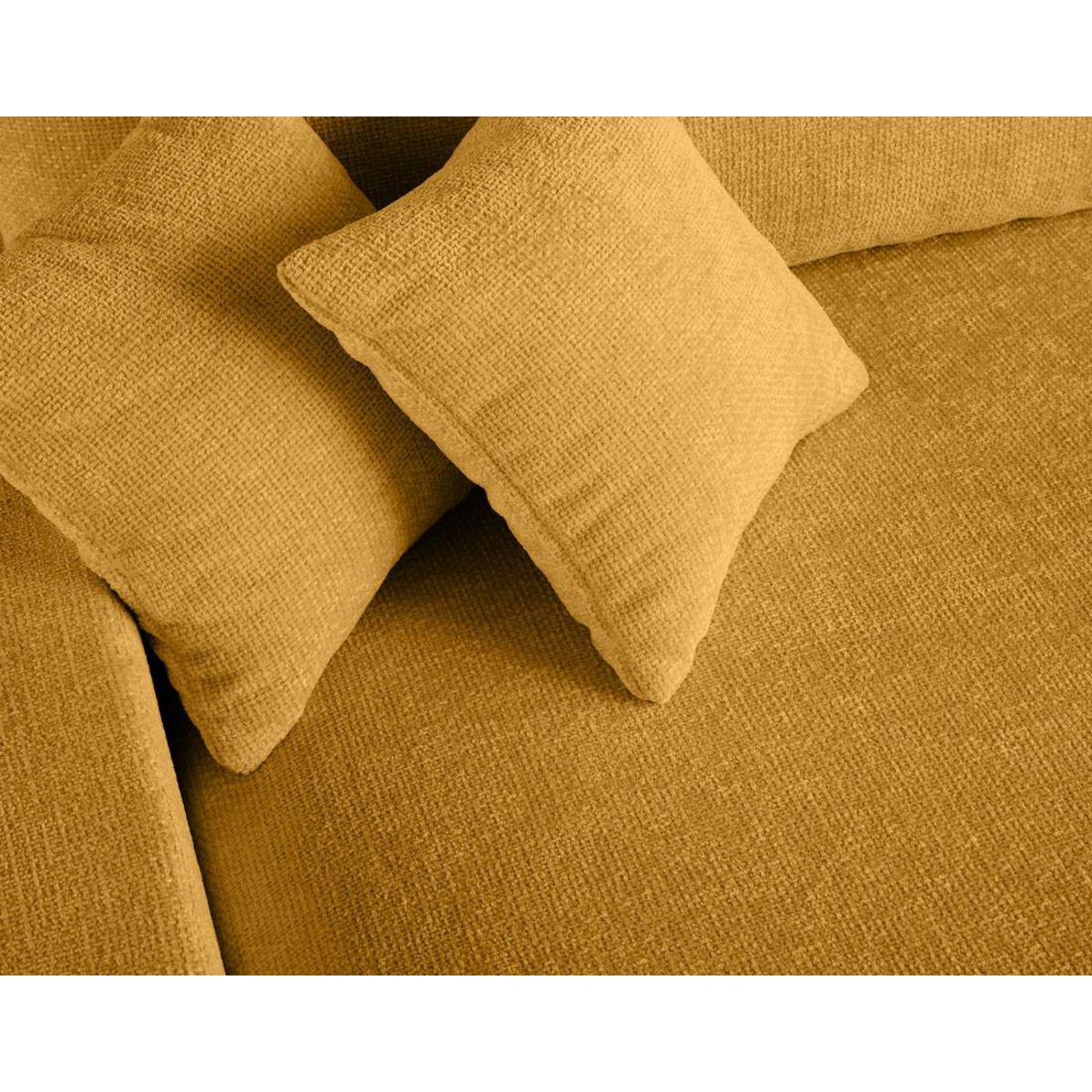 LISA DESIGN Pivoine - canapé panoramique en u - 7 places - convertible avec coffre - en velours texturé