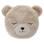Atmosphera Kids Coussin Déco Rond Enfant  Ours  27cm Taupe