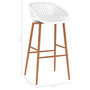 Voir la diapositive 6 : VIDAXL Chaises de bar lot de 2 blanc