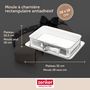 Voir la diapositive 3 : ZENKER Ensemble de 2 Moules à charnière rectangulaire 28 x 18 cm crème noir Zenker Smart Pastry
