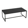 Voir la diapositive 1 : DIVERS Table basse design en métal Madison - L. 100 x H. 36 cm - Noir