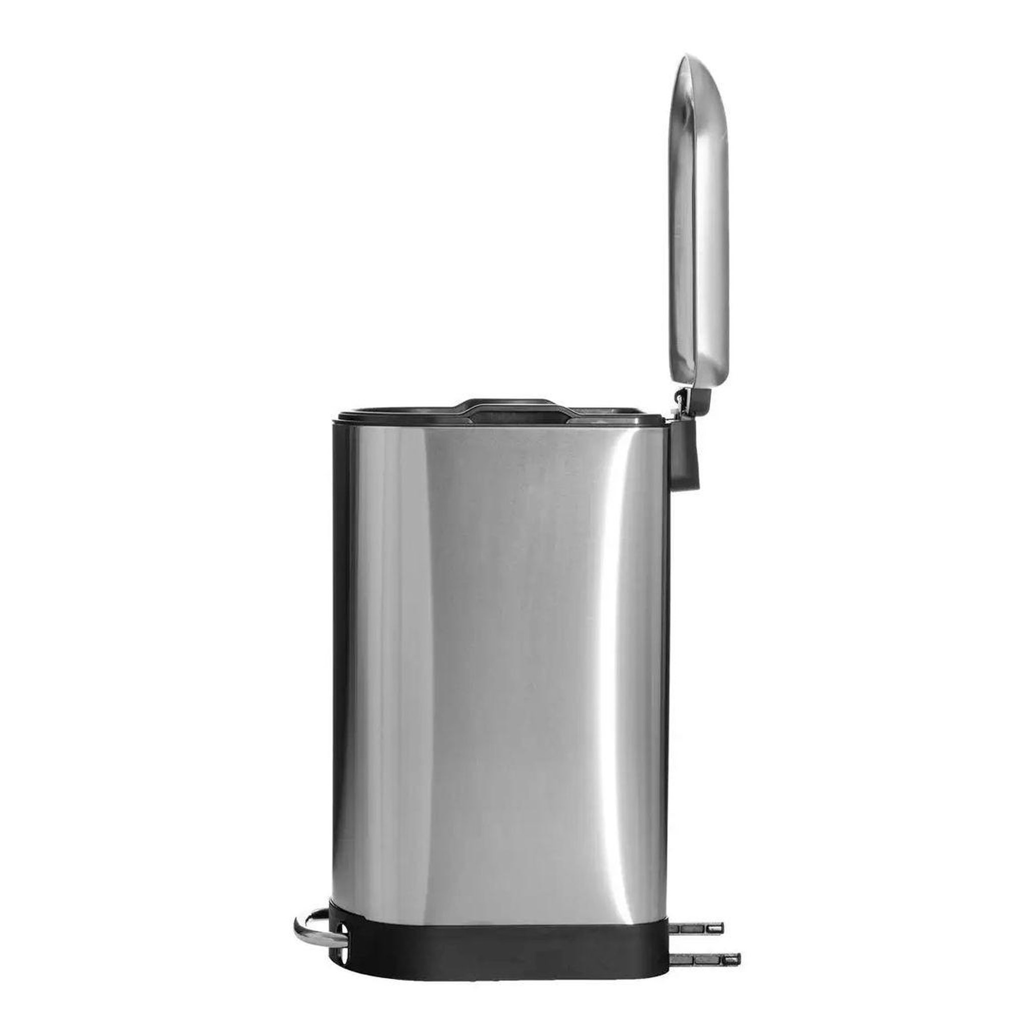 Voir la diapositive 5 : FIVE Poubelle de cuisine fine en inox  ariane  30l argent