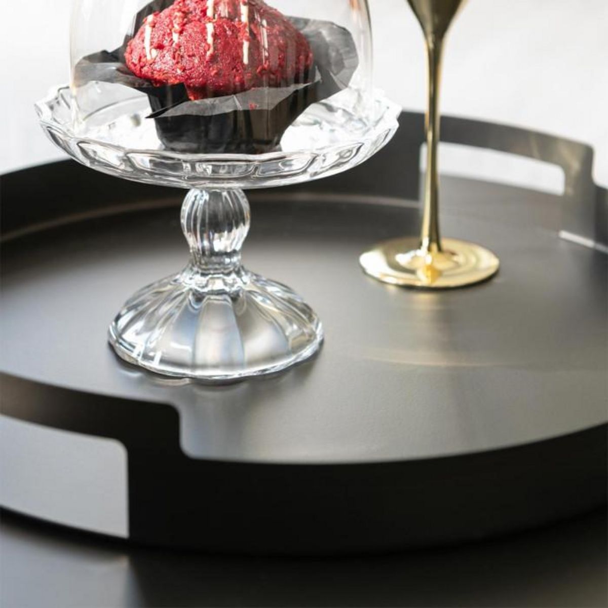 Paris Prix Lot de 3 Plateaux en Métal  Mathew  45cm Noir