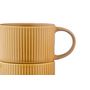 Voir la diapositive 5 : BJORN Tasse SCANDI 15cl et soucoupe Ø12cm - 8 pièces - Ocre