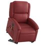 Voir la diapositive 3 : VIDAXL Fauteuil inclinable de massage electrique rouge bordeaux