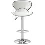 Voir la diapositive 3 : VIDAXL Tabouret de bar Blanc Similicuir