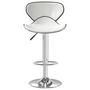 Voir la diapositive 3 : VIDAXL Tabouret de bar Blanc Similicuir