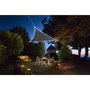 Voir la diapositive 1 : JARDILINE Voile d'ombrage triangulaire 3m60 avec 107 LEDS gris ardoise