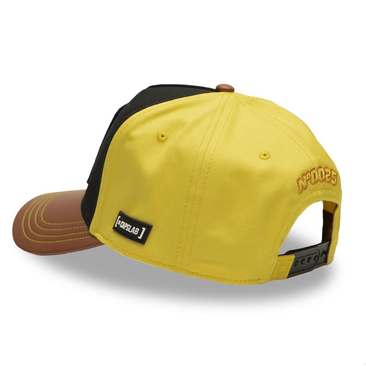 CAPSLAB Casquette trucker en sergé de coton et visière en PU Pokemon Pikachu