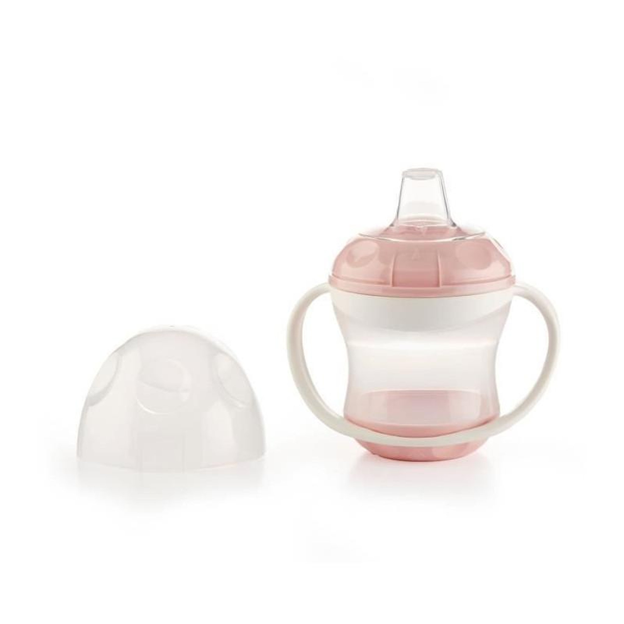 Voir la diapositive 2 : THERMOBABY THERMOBABY Tasse anti-fuites + couv - Rose poudre