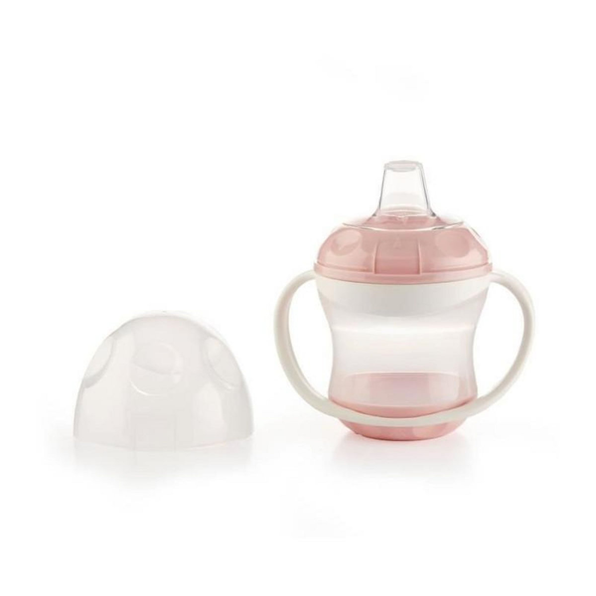 THERMOBABY THERMOBABY Tasse anti-fuites + couv - Rose poudre