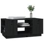 Voir la diapositive 4 : VIDAXL Table basse Noir 90x49x40,5 cm Bois massif de pin