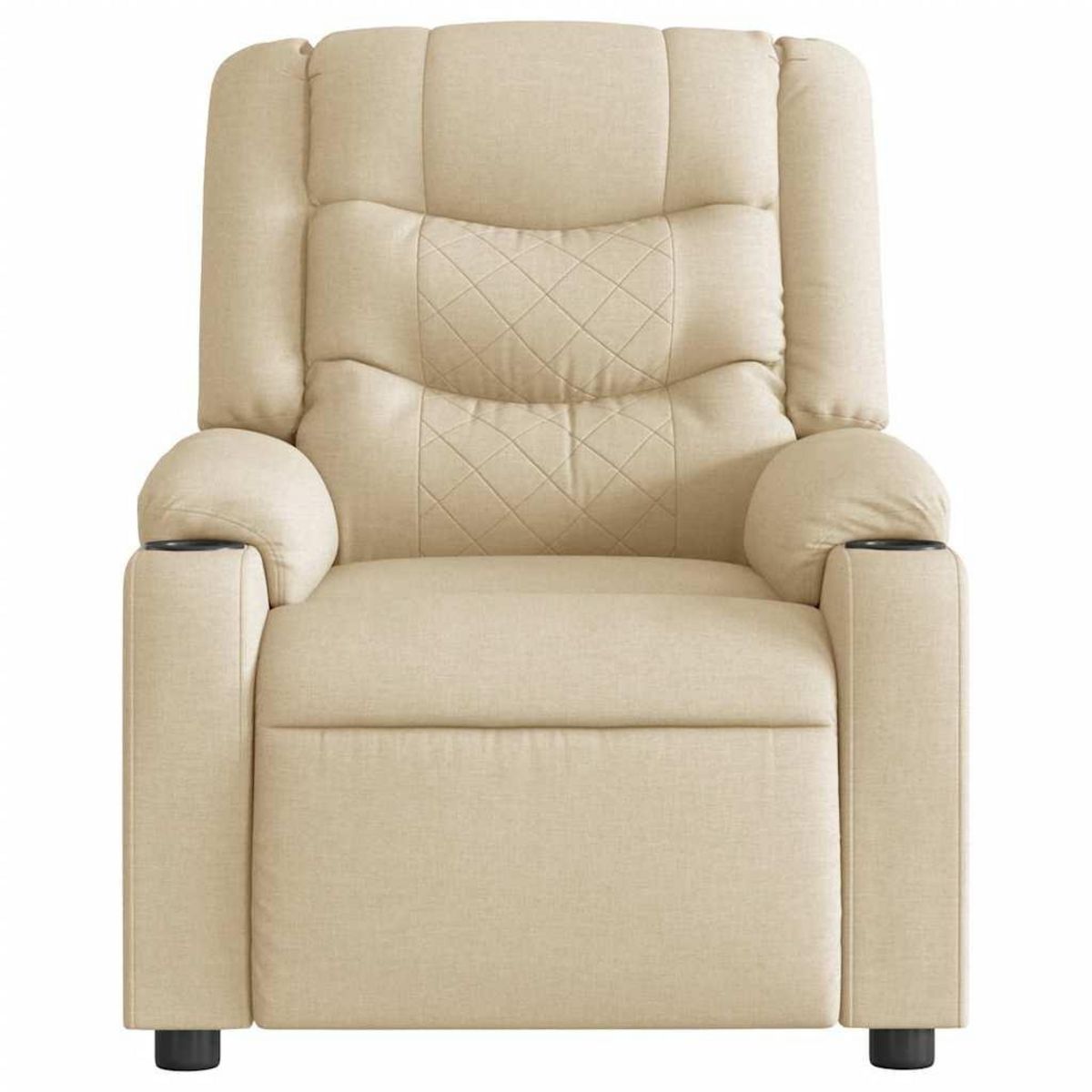VIDAXL Fauteuil inclinable Creme Tissu