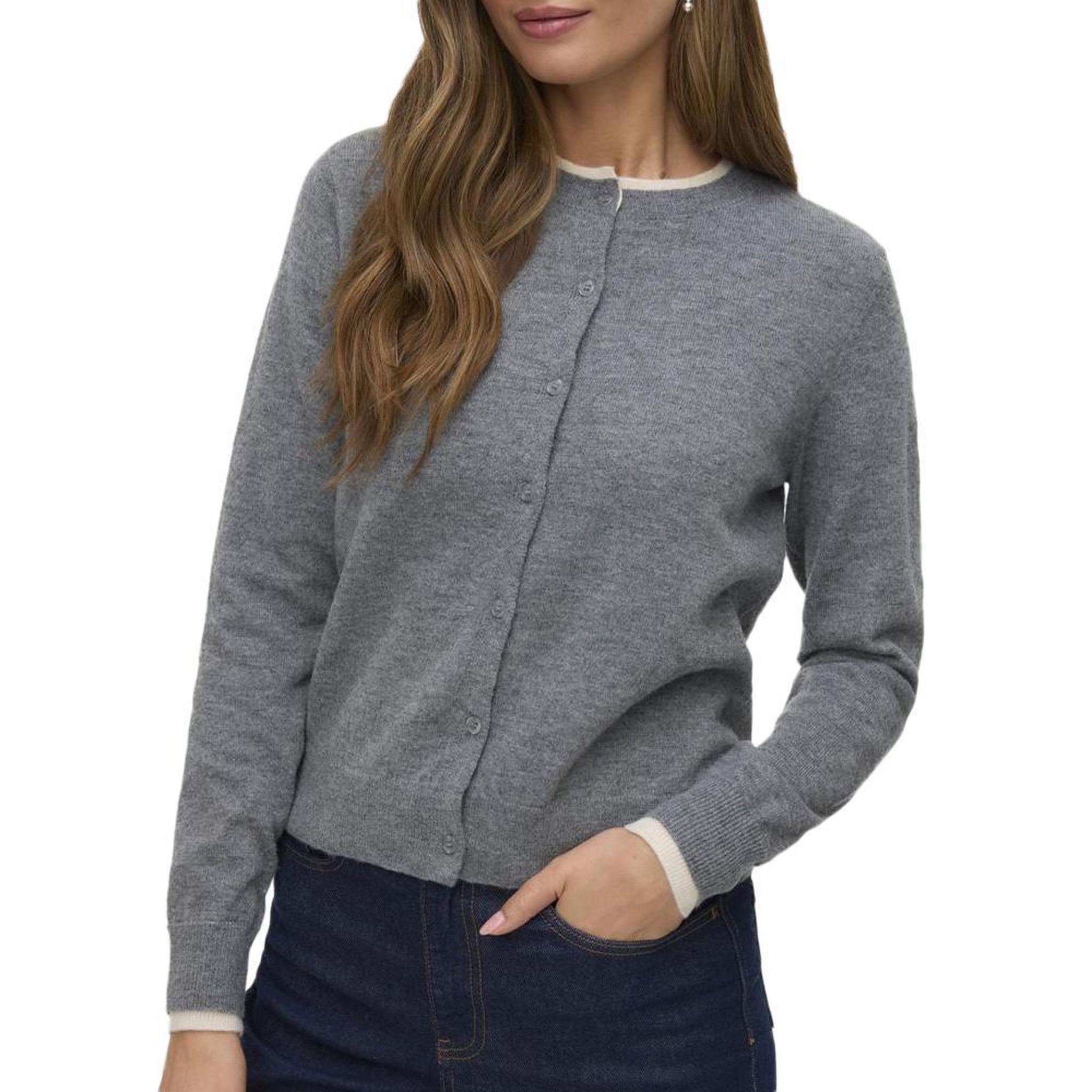 Voir la diapositive 1 : Vero Moda Gilet Gris Femme Vero Moda Wonderful