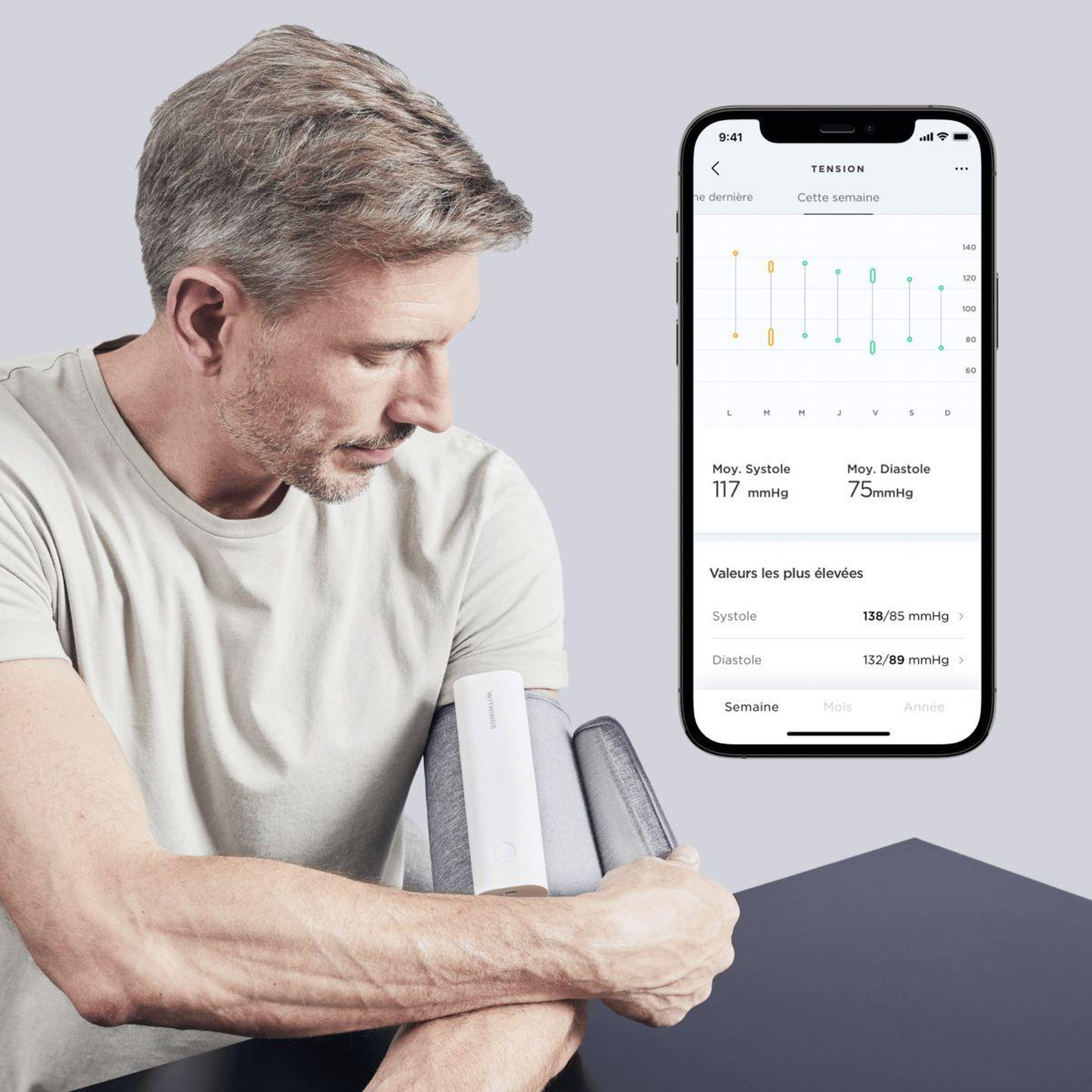 Voir la diapositive 3 : WITHINGS Tensiomètre Sans fil BPM connect