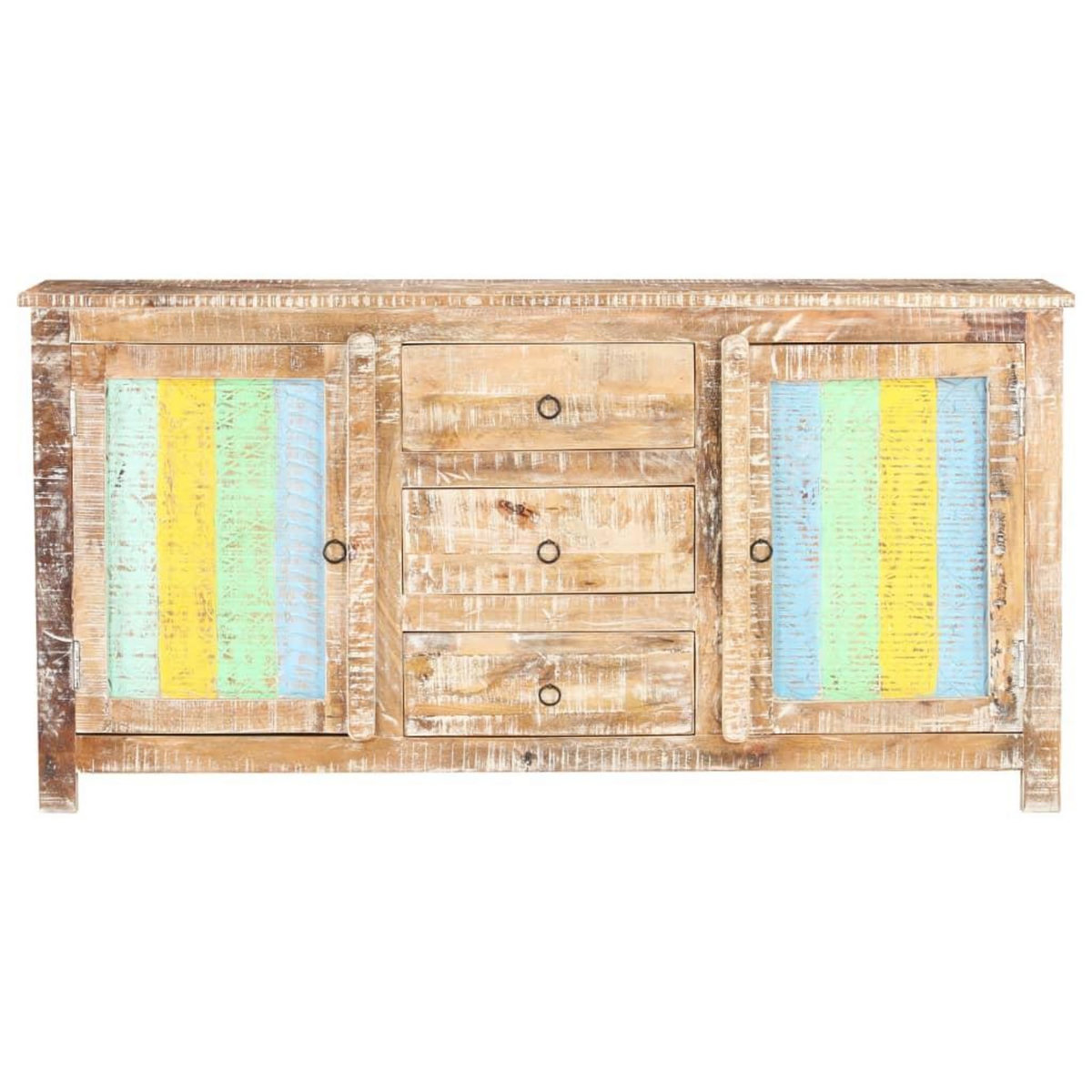 VIDAXL Buffet 151x40x75 cm Bois d'acacia brut