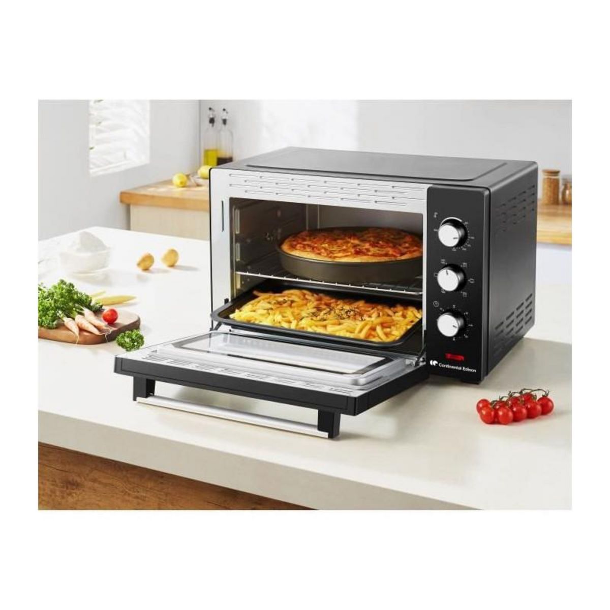 CONTINENTAL EDISON Mini four CONTINENTAL EDISON MF38N Noir L54,35x H36,6 x P41,15 cm 38L