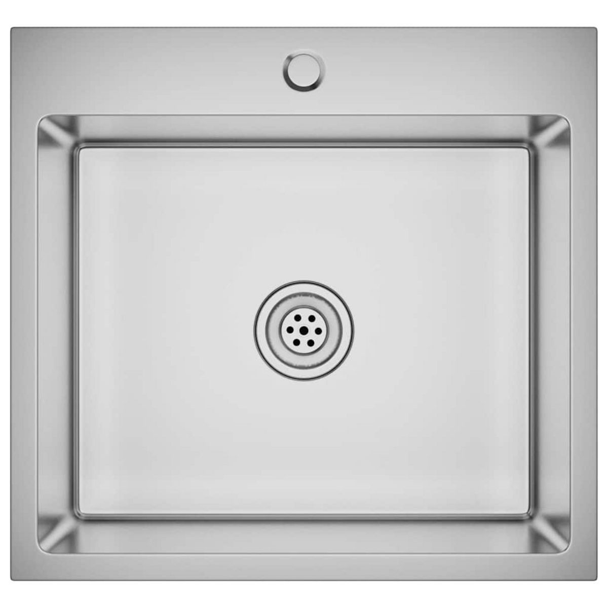 VIDAXL Evier de cuisine fait main Acier inoxydable