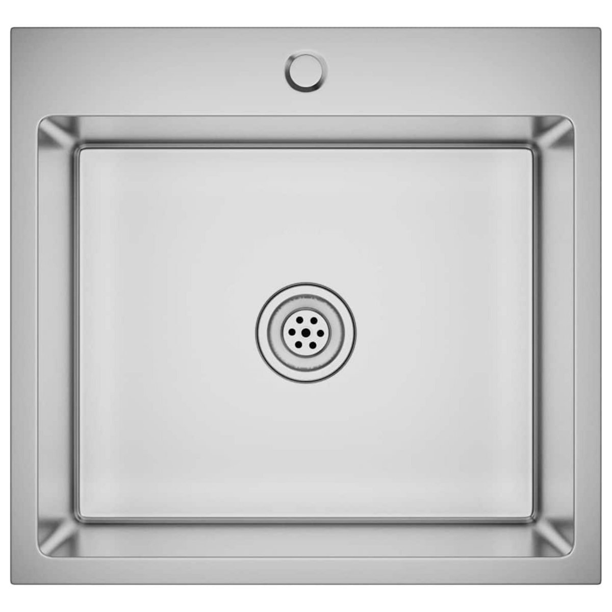 VIDAXL Evier de cuisine fait main Acier inoxydable