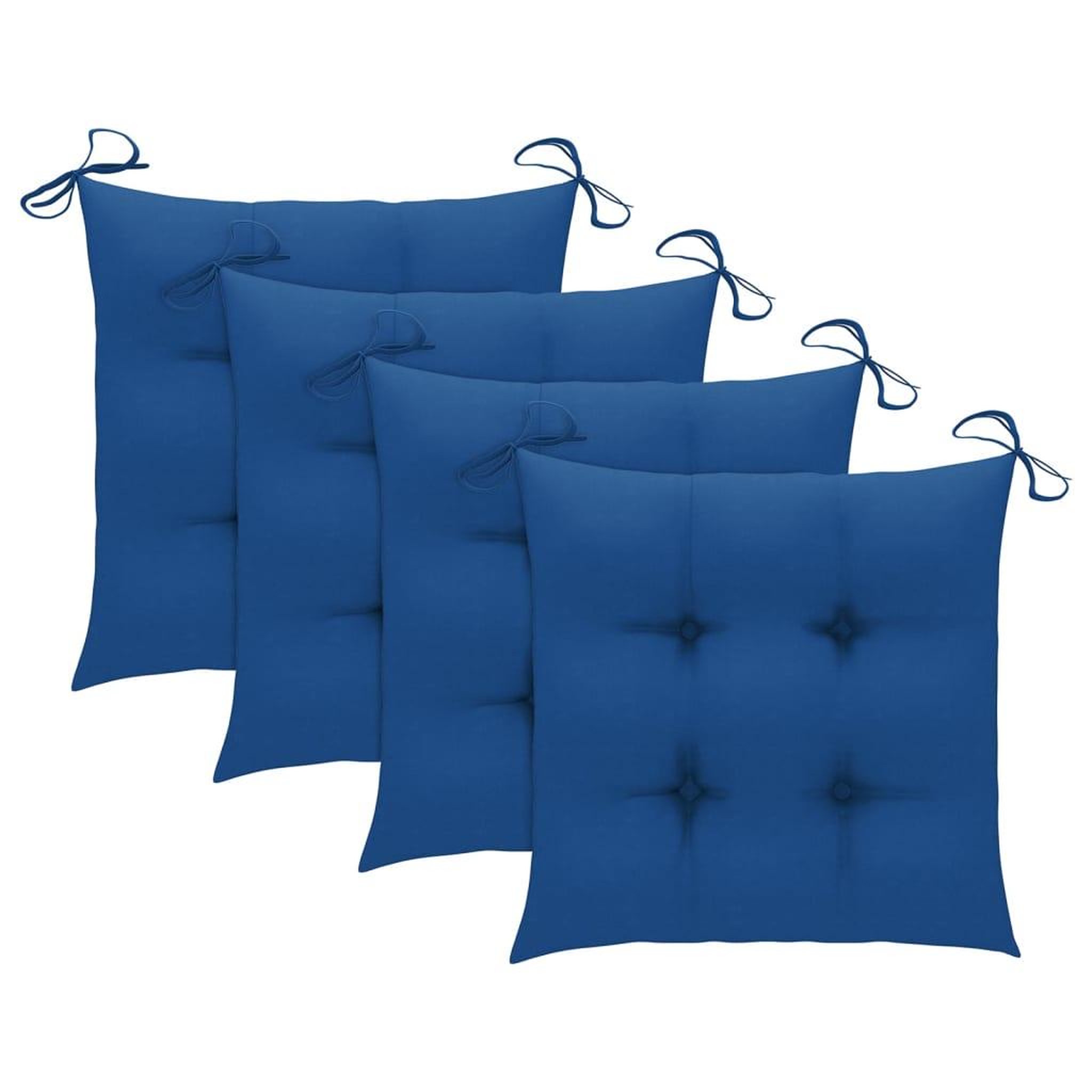 Voir la diapositive 4 : VIDAXL Chaises a manger d'exterieur lot de 4 et coussins Acacia massif