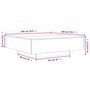 Voir la diapositive 6 : VIDAXL Table basse avec lumieres LED blanc 100x100x31 cm