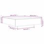 Voir la diapositive 6 : VIDAXL Table basse avec lumieres LED blanc 100x100x31 cm