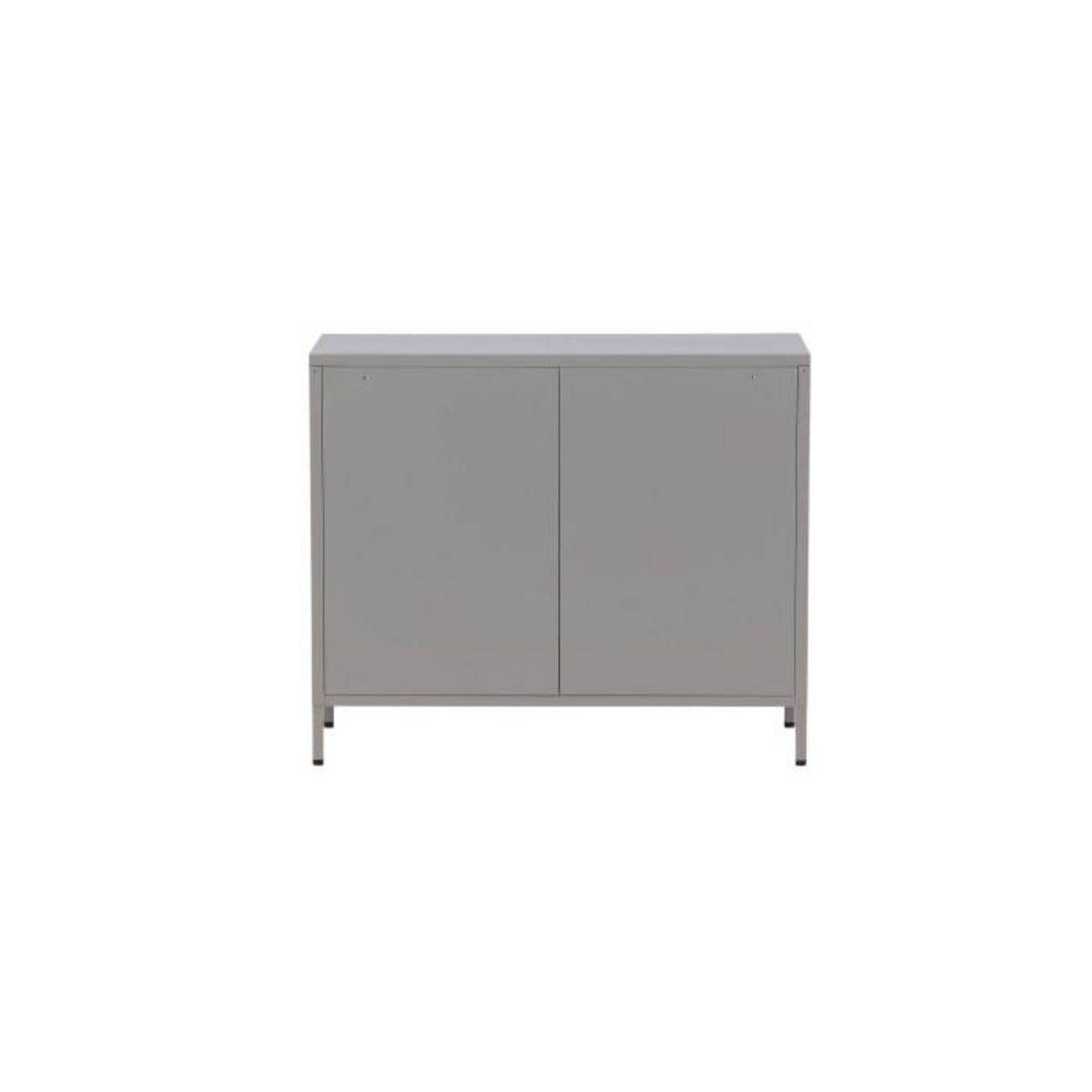 Paris Prix Buffet 4 Portes en Métal  Nett  90cm Gris Clair