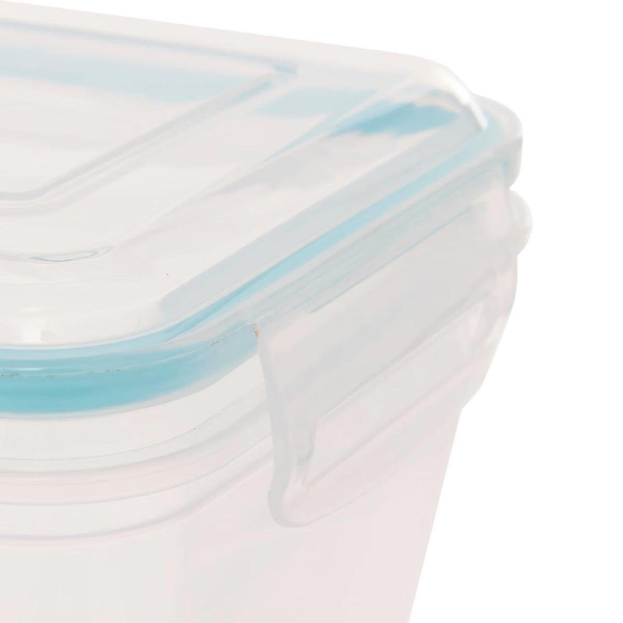 Voir la diapositive 4 : FIVE Lot de 7 Boîtes de Conservation  Blue  32cm Transparent