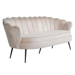 Paris Prix Canapé 3 Places en Velours  Calais  180cm Beige