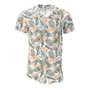 Voir la diapositive 1 : RMS 26 Chemise Blanche/Verte à Motifs Homme RMS26 Tropic