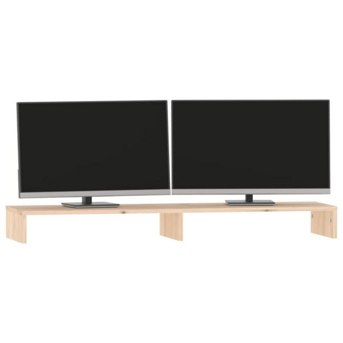 VIDAXL Support pour moniteur 100x27x10 cm Bois de pin solide