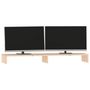 Voir la diapositive 4 : VIDAXL Support pour moniteur 100x27x10 cm Bois de pin solide