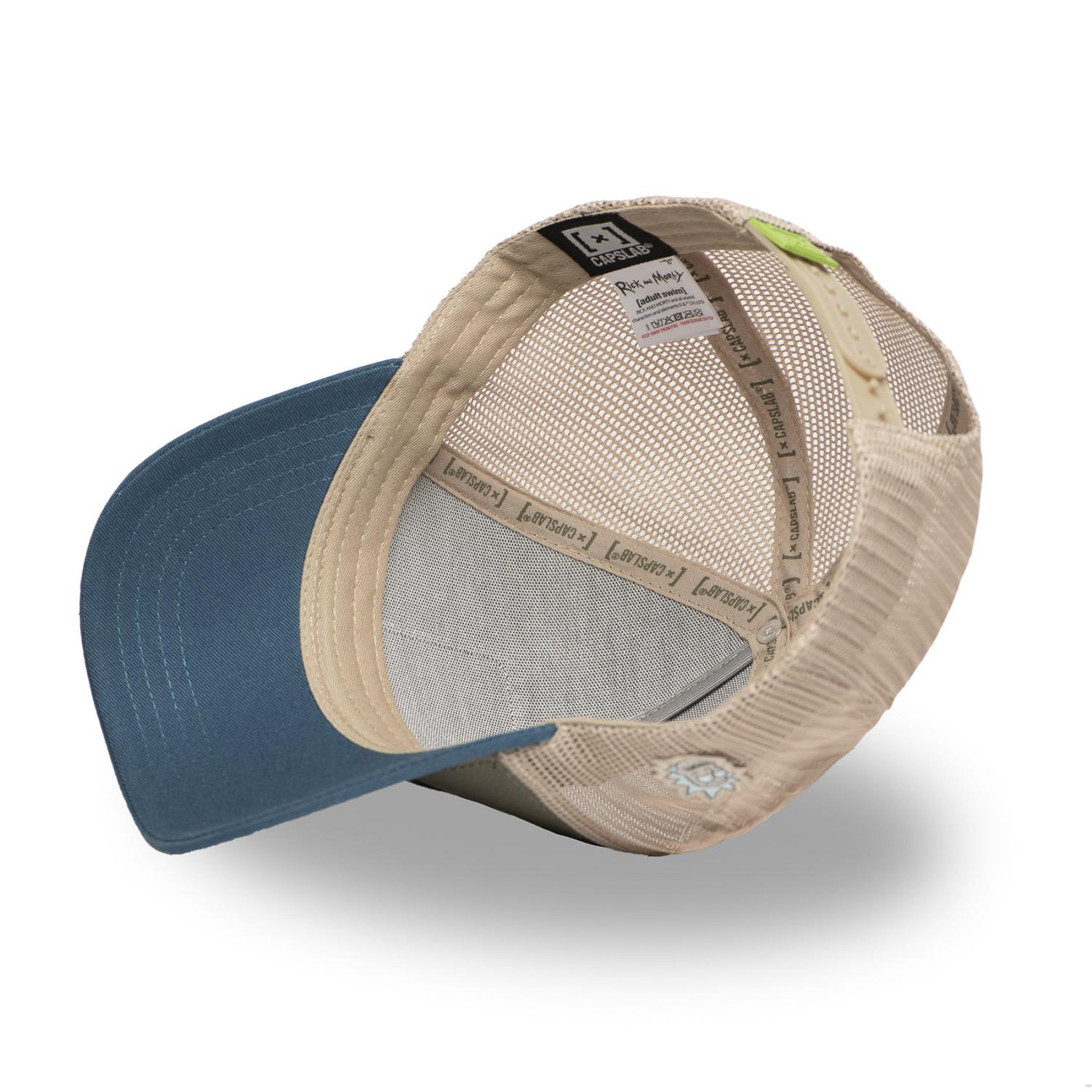 Voir la diapositive 6 : CAPSLAB Casquette trucker en coton avec filet Rick & Morty Pickle