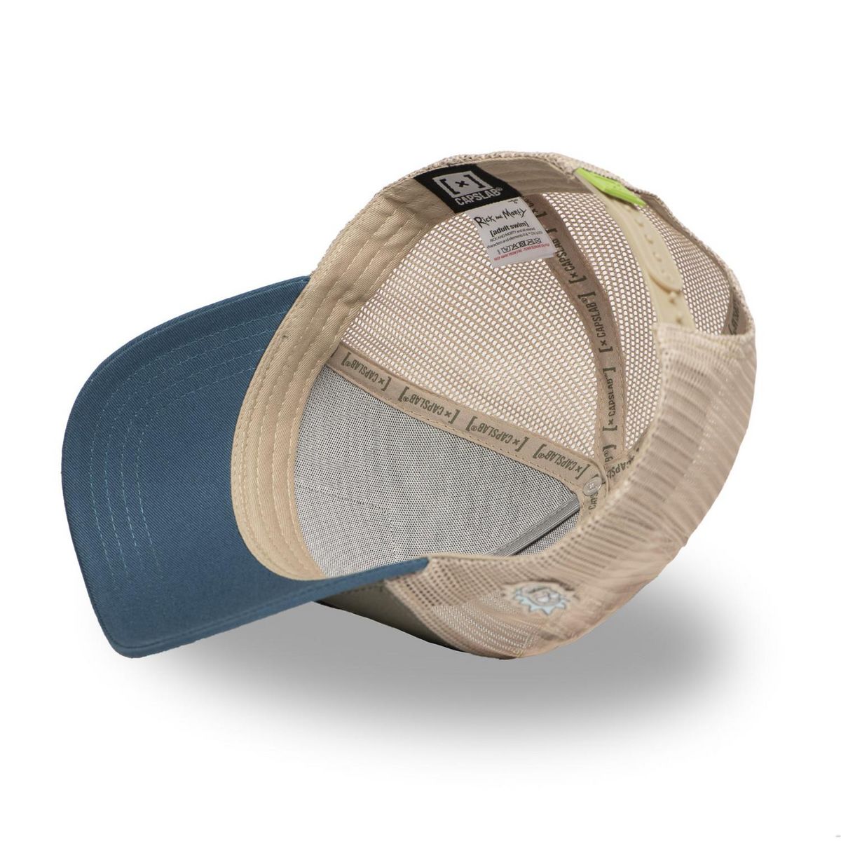 CAPSLAB Casquette trucker en coton avec filet Rick & Morty Pickle