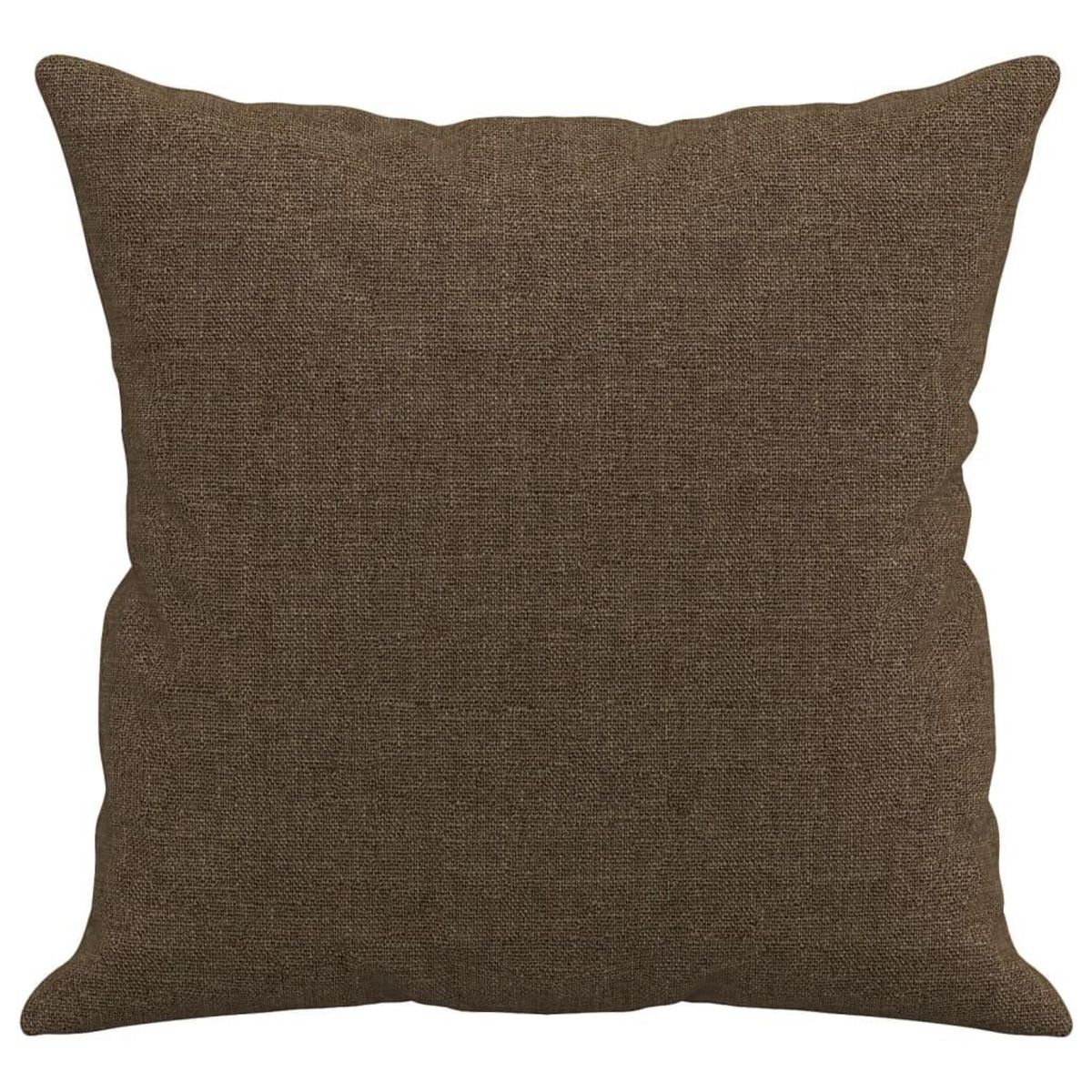VIDAXL Coussins decoratifs lot de 2 Marron 40x40 cm Tissu