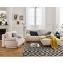 Voir la diapositive 6 : BEST MOBILIER Cristal - pouf modulable - 95 cm - en velours côtelé