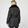 Voir la diapositive 2 : INEXTENSO Doudoune mi longue noire femme