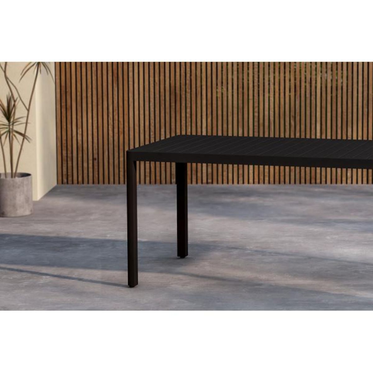 Paris Prix Table de Jardin  Giardini  150cm Noir