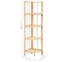 Voir la diapositive 6 : VIDAXL Etagere d'angle bois de cedre 27 x 27 x 110 cm