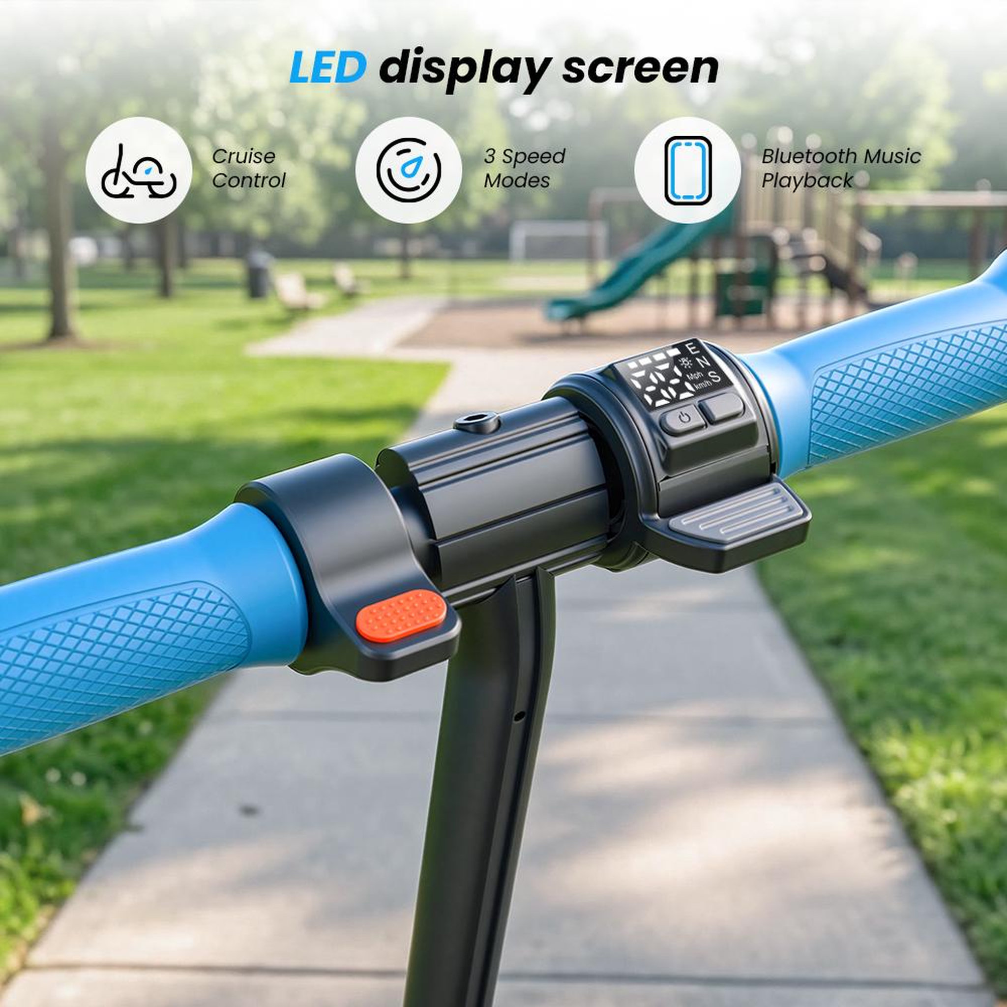 Voir la diapositive 4 : ISCOOTER Trottinette électrique pliable k4