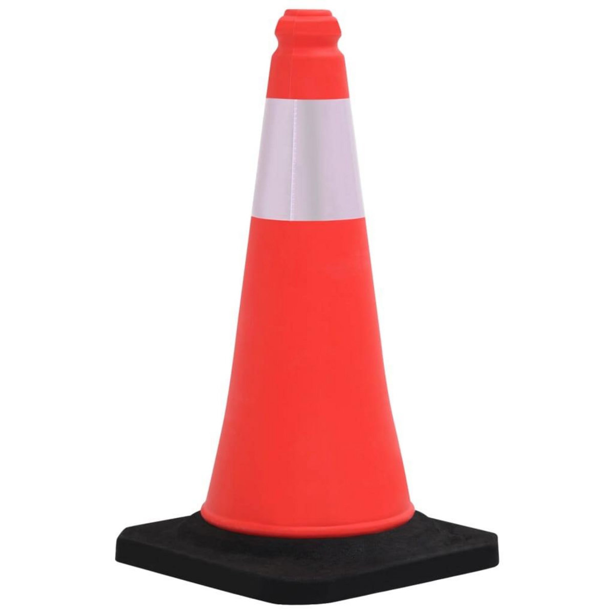 VIDAXL Cones de signalisation reflechissants a base lourde 4 pcs 50 cm