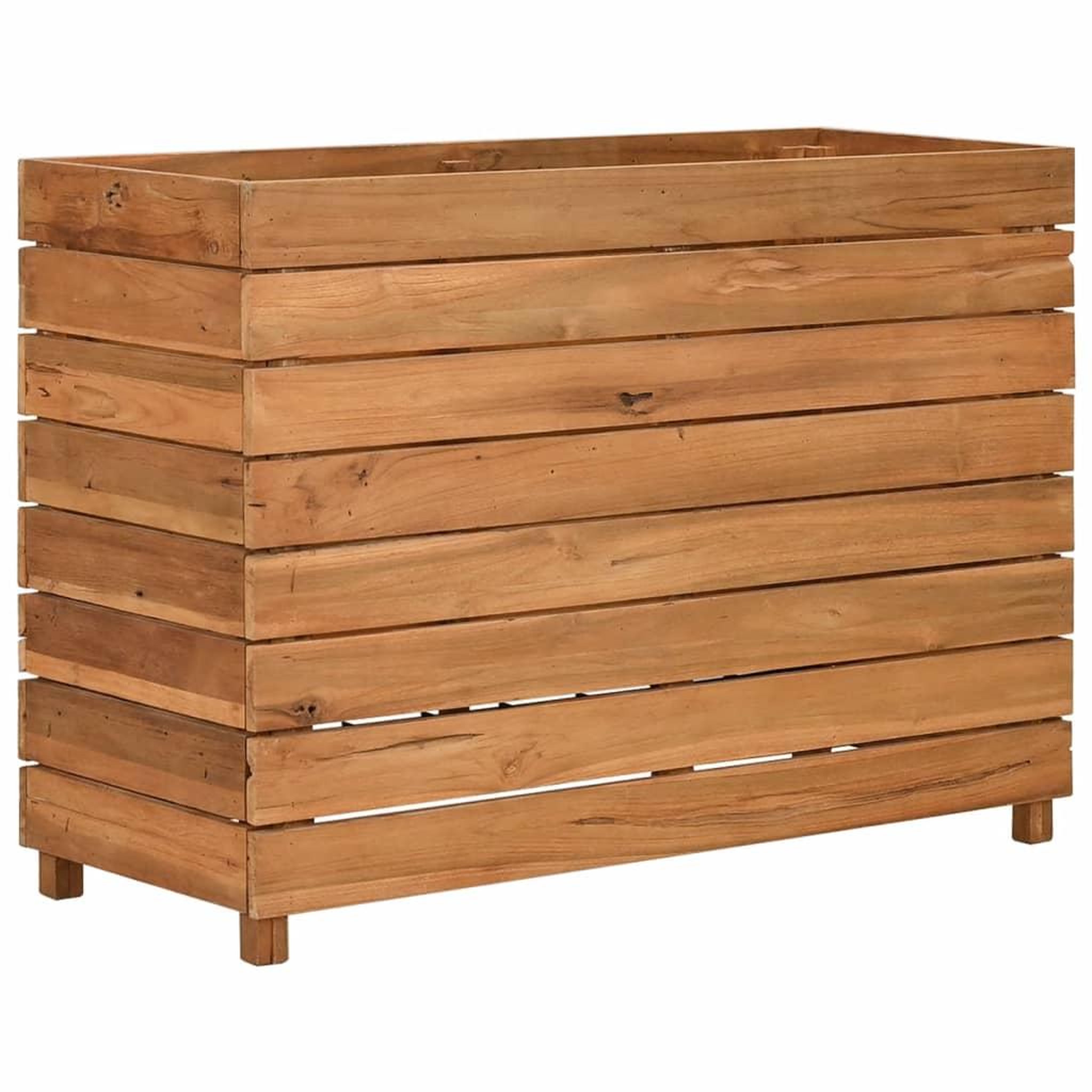Voir la diapositive 2 : VIDAXL Lit sureleve 100x40x72 cm bois de teck recycle et acier