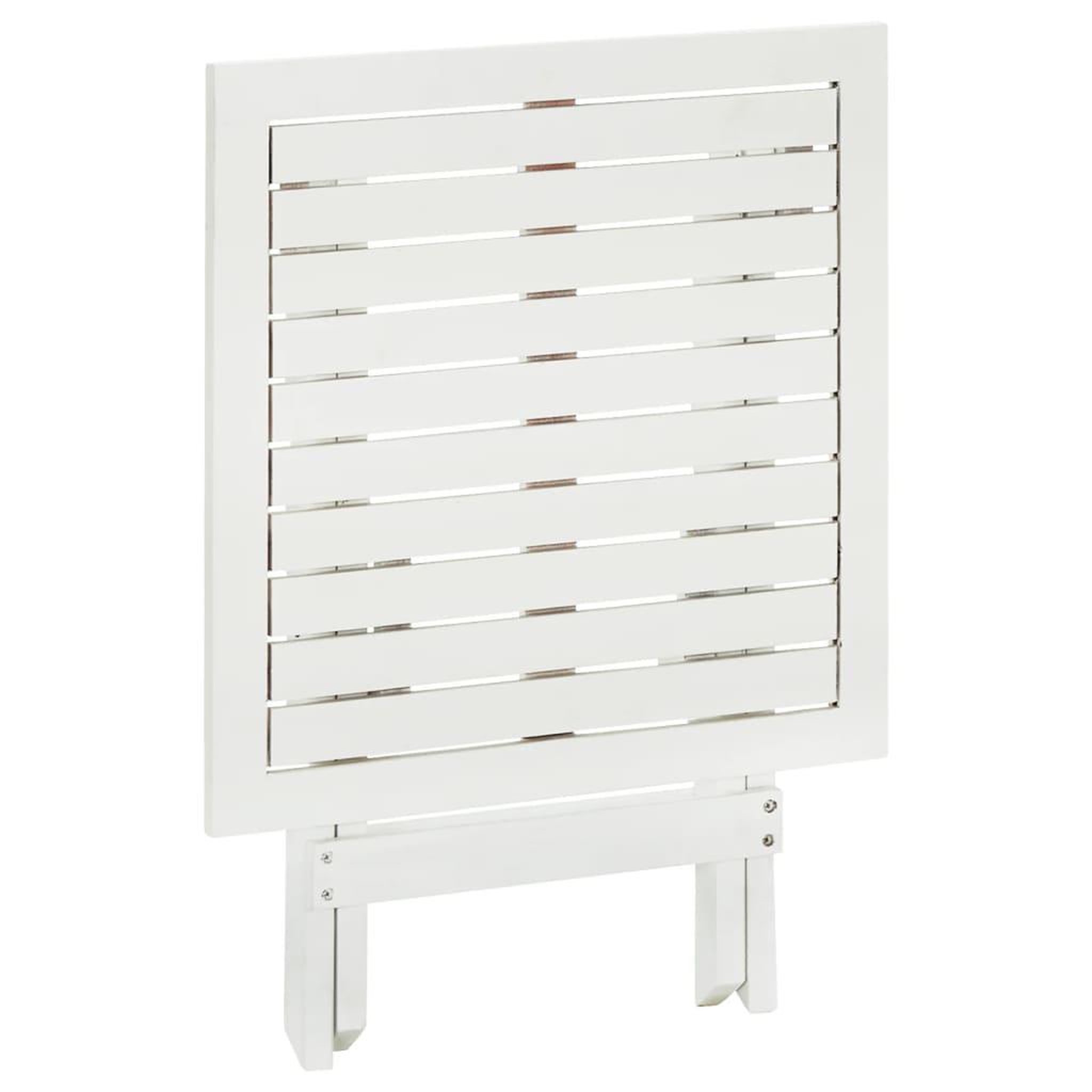 Voir la diapositive 4 : VIDAXL Table de bistro Blanc 46x46x47 cm Bois d'acacia massif